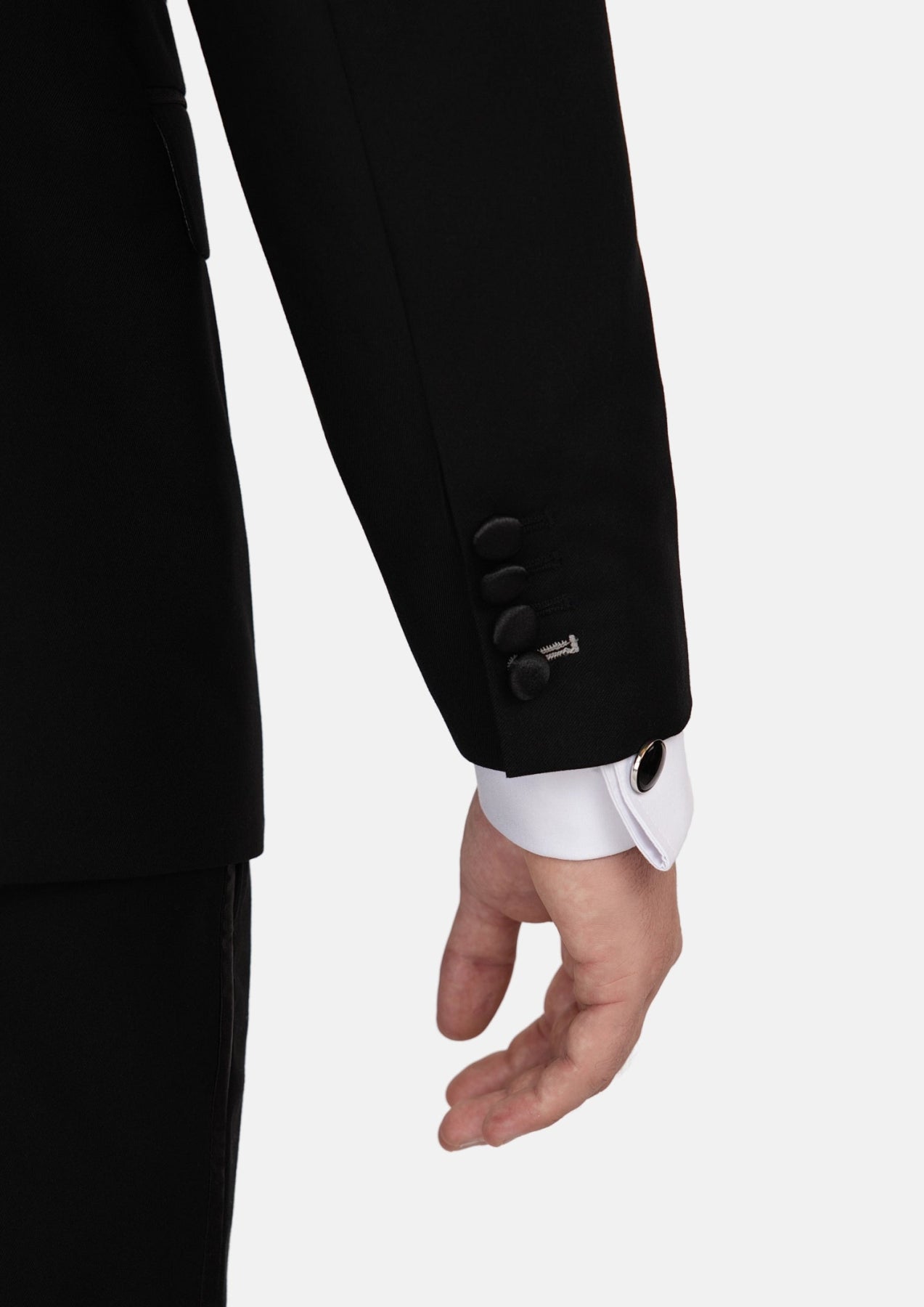 Carnegie Jet Black Twill Tuxedo - SARTORO