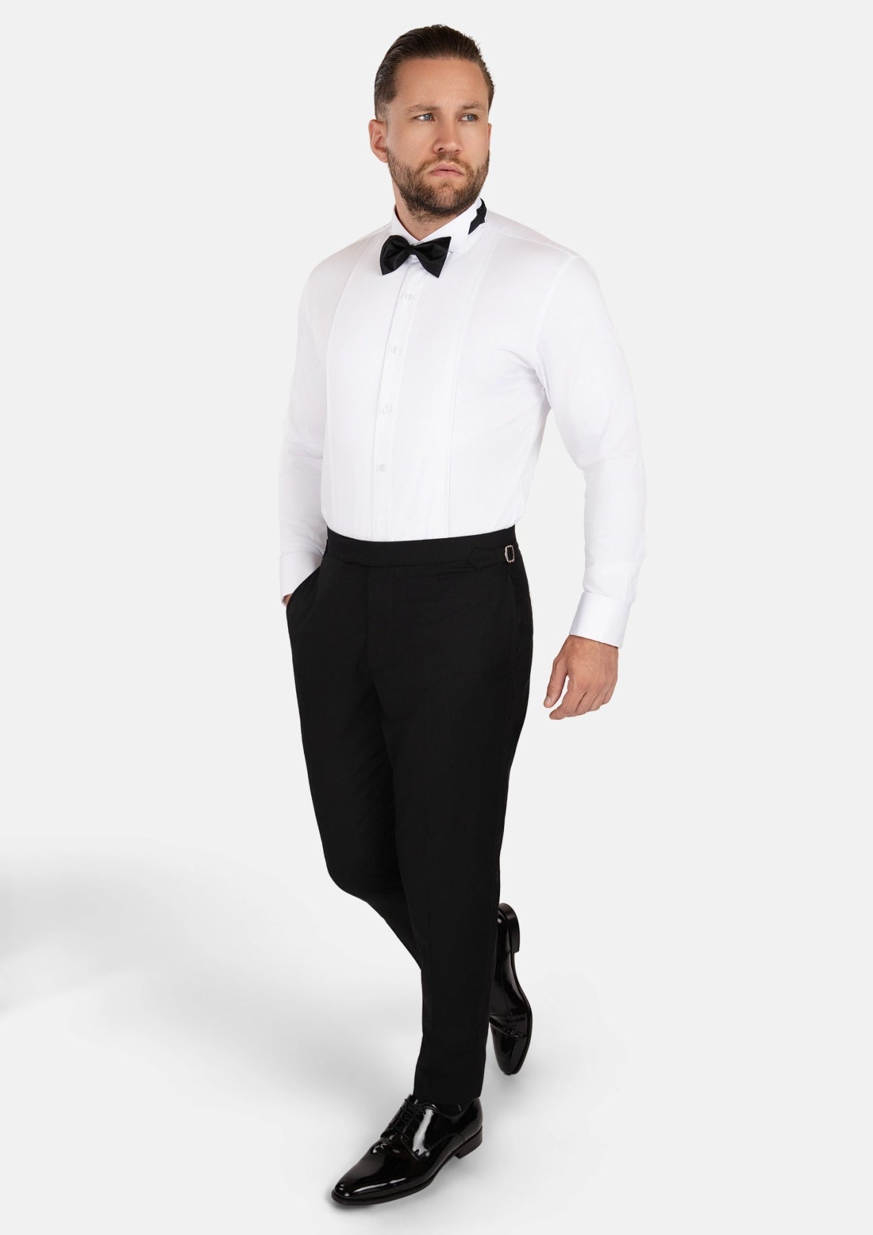 Carnegie Jet Black Twill Tuxedo - SARTORO