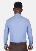 Chambray Blue Bamboo Blend Shirt - SARTORO61