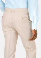 Champagne Cotton Chino Pants - SARTORO263