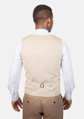 Champagne Cotton Vest - SARTORO