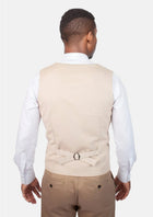 Champagne Cotton Vest - SARTORO596