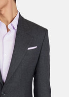 Charcoal Flannel Ellis Jacket - SARTORO89