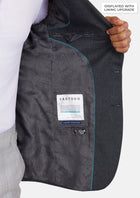 Charcoal Flannel Ellis Jacket - SARTORO693
