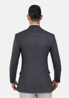 Charcoal Flannel Ellis Jacket - SARTORO0