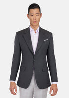 Charcoal Flannel Ellis Jacket - SARTORO205