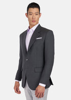 Charcoal Flannel Ellis Jacket - SARTORO847
