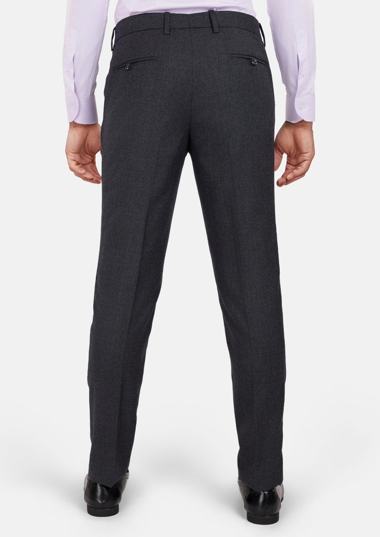 Charcoal Flannel Pants - SARTORO869
