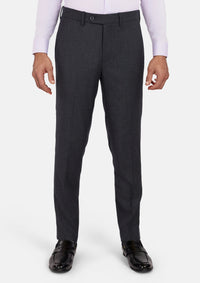 Charcoal Flannel Pants - SARTORO