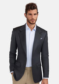 Charcoal Grey Performance Stretch Jacket - SARTORO