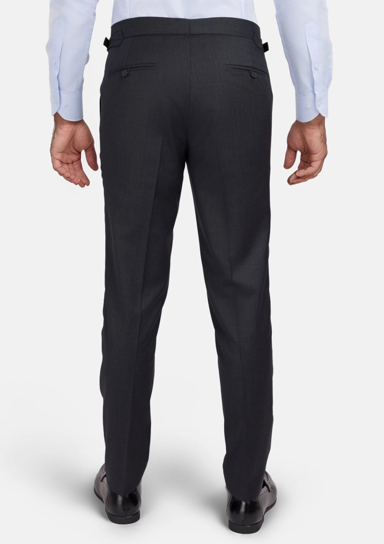 Charcoal Grey Performance Stretch Pants - SARTORO