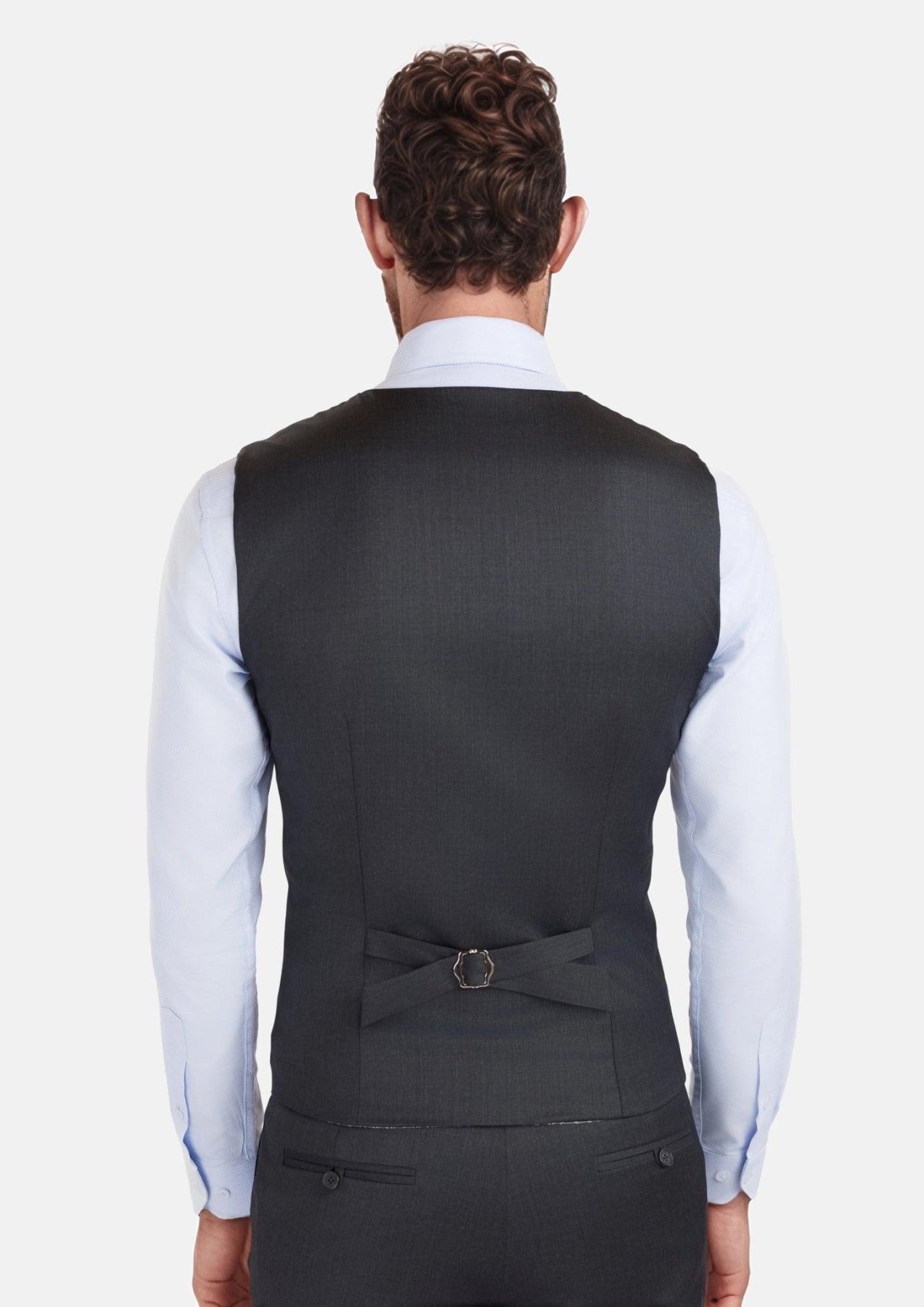 Charcoal Grey Performance Stretch Vest - SARTORO