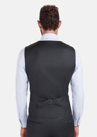 Charcoal Grey Performance Stretch Vest - SARTORO476