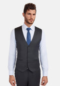 Charcoal Grey Performance Stretch Vest - SARTORO