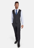 Charcoal Grey Performance Stretch Vest - SARTORO