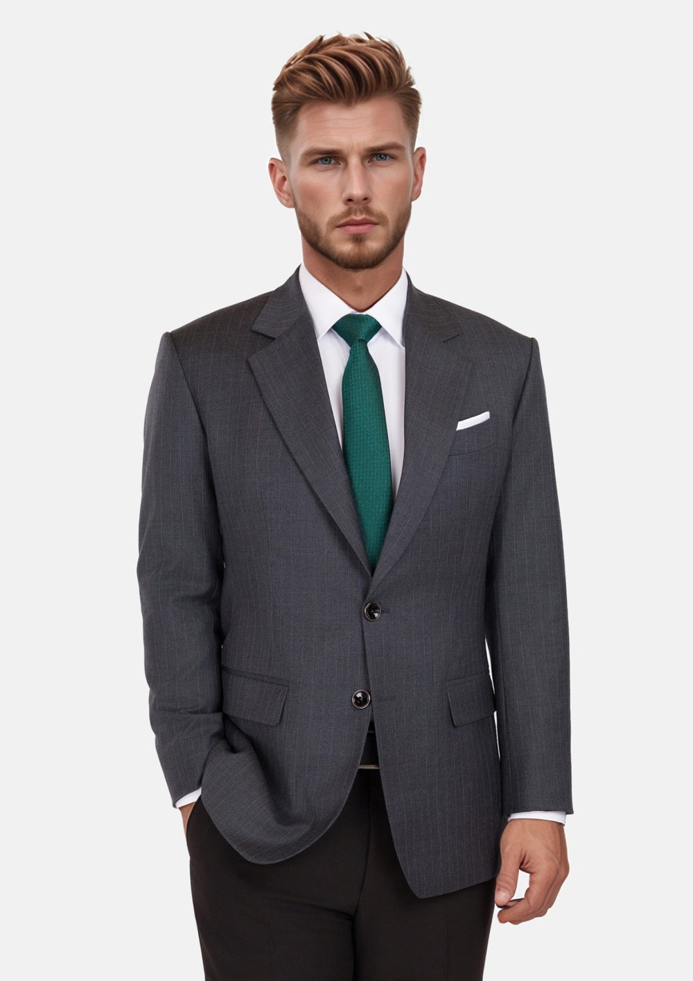 Charcoal Pinstripe Jacket358