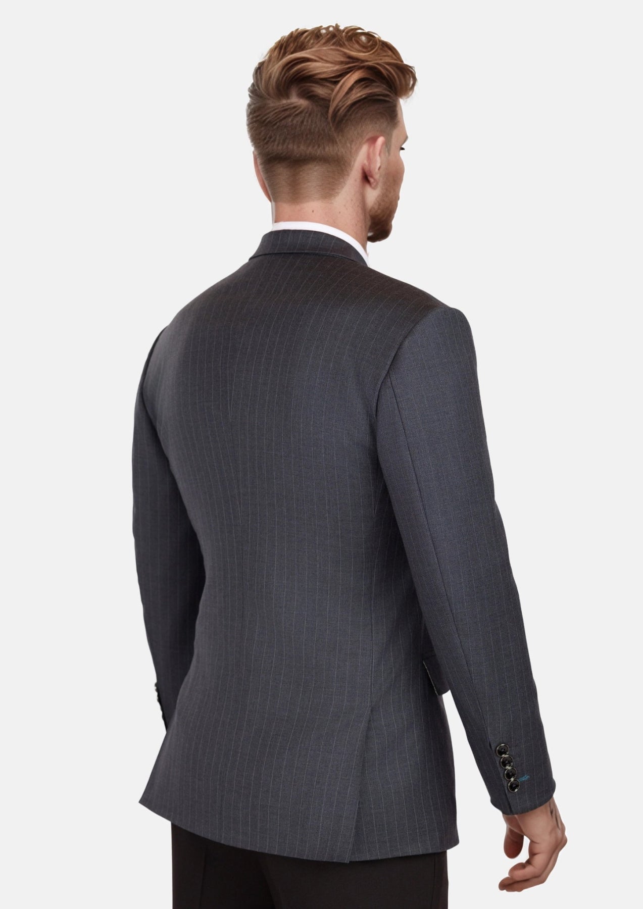Charcoal Pinstripe Astor Jacket - SARTORO