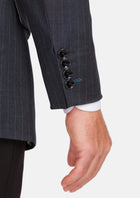 Charcoal Pinstripe Astor Jacket - SARTORO899