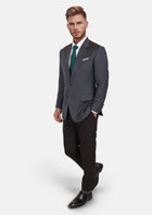 Charcoal Pinstripe Astor Jacket - SARTORO560