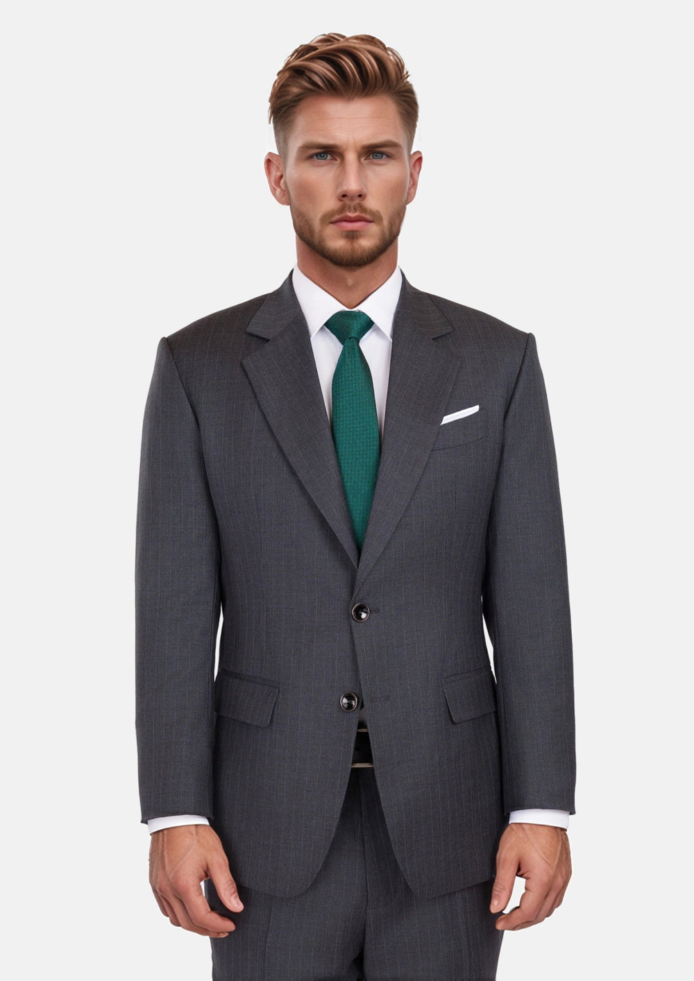 Charcoal Pinstripe Suit180