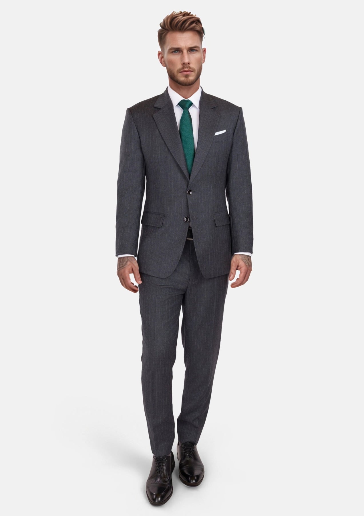 Charcoal Pinstripe Astor Suit - SARTORO