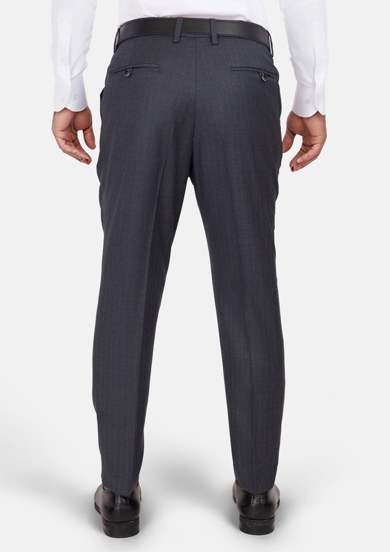 Charcoal Pinstripe Pants - SARTORO