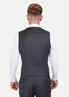 Charcoal Pinstripe Vest - SARTORO439