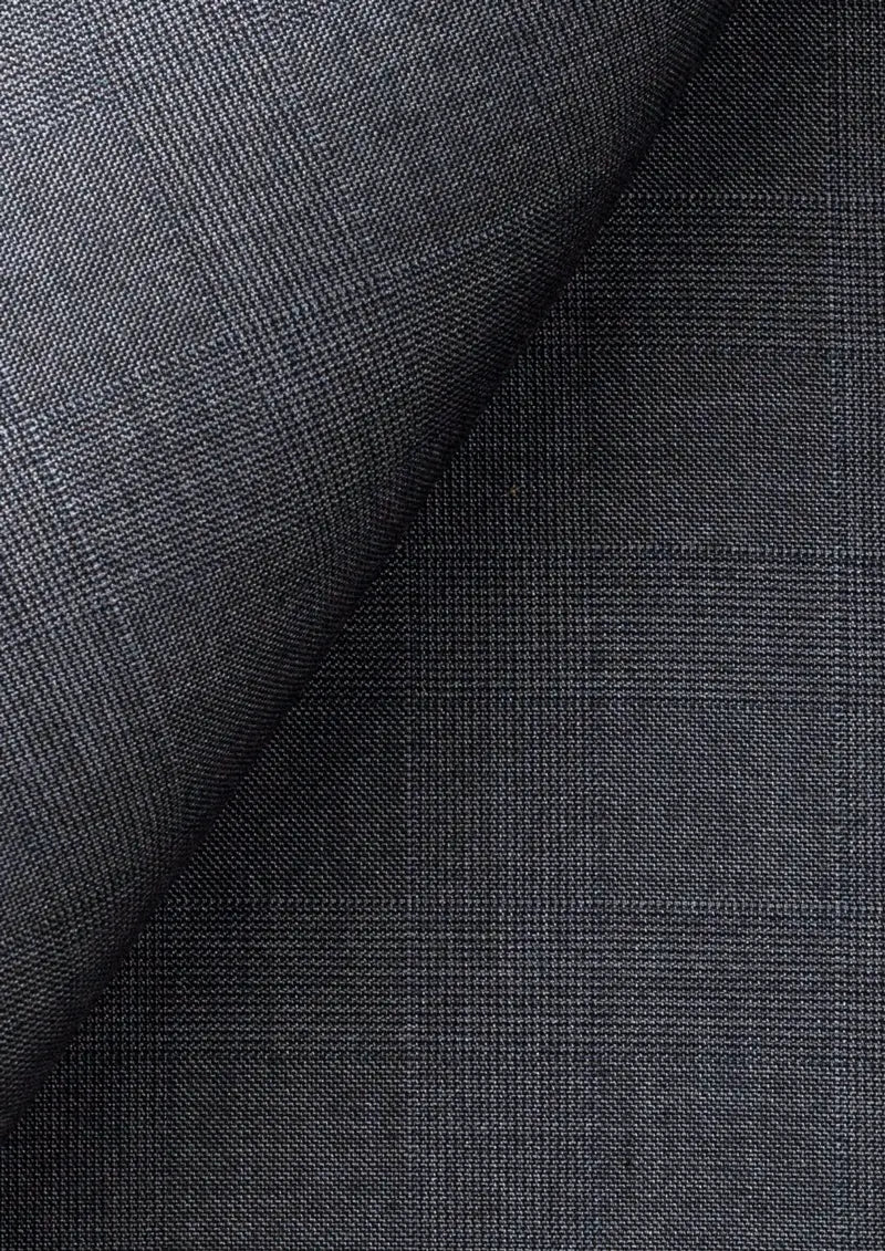 Charcoal Prince of Wales Pants - SARTORO