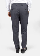 Charcoal Prince of Wales Pants - SARTORO836