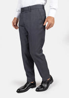 Charcoal Prince of Wales Pants - SARTORO791