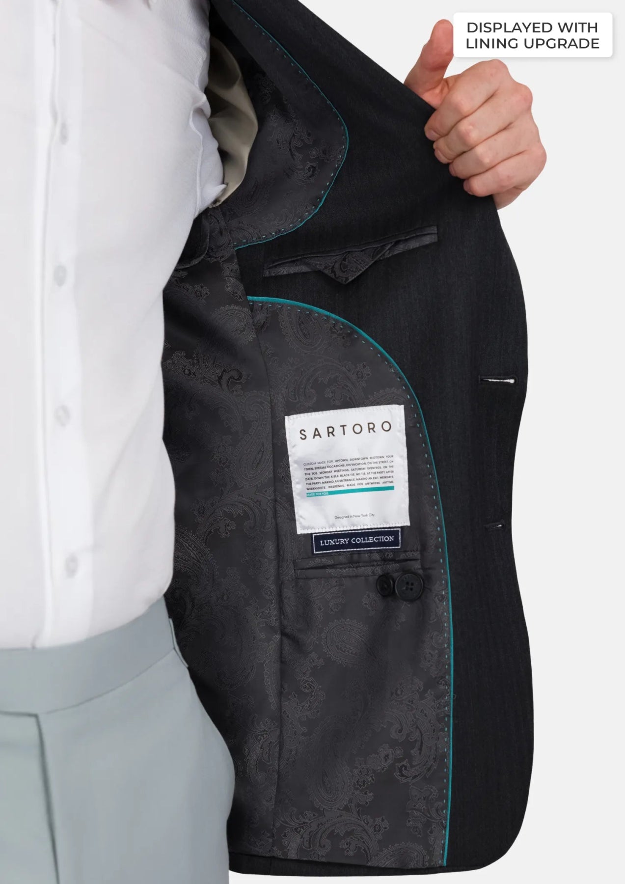 Charcoal Smoke Astor Jacket - SARTORO