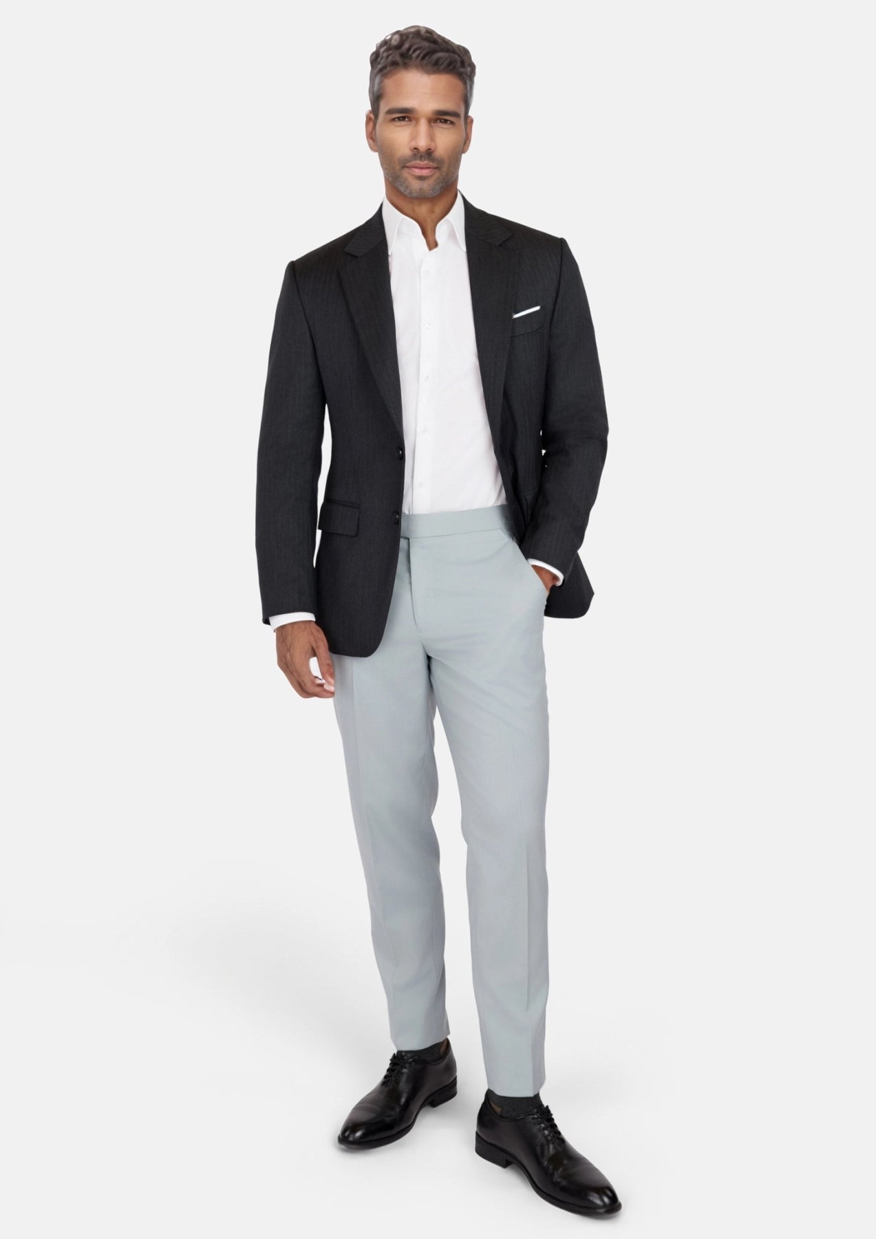 Charcoal Smoke Astor Jacket - SARTORO
