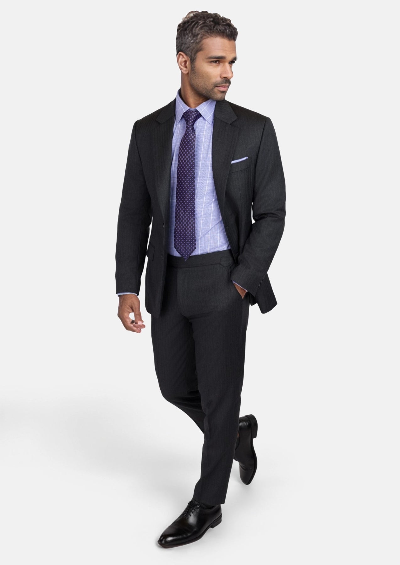 Charcoal Smoke Astor Suit - SARTORO