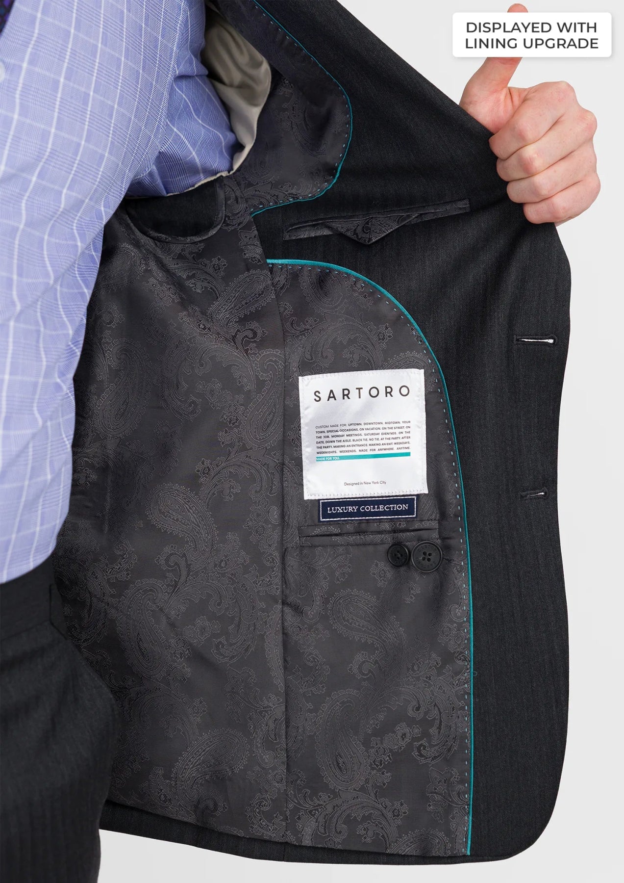 Charcoal Smoke Astor Suit - SARTORO