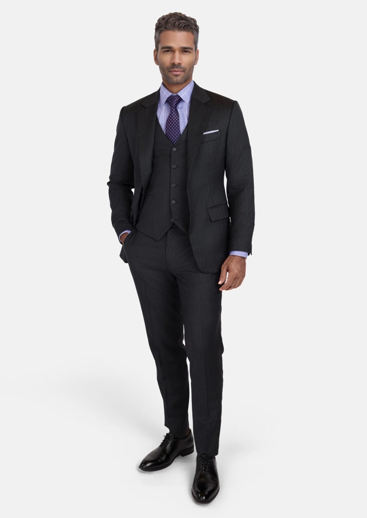 Charcoal Smoke Astor Suit - SARTORO
