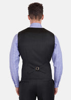 Charcoal Smoke Vest - SARTORO373