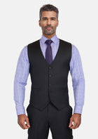 Charcoal Smoke Vest - SARTORO657