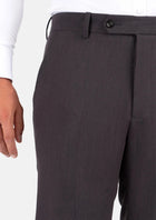 Charcoal Stretch Pants - SARTORO524