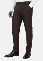 Chocolate Brown Flannel Pants - SARTORO728