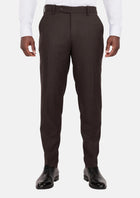 Chocolate Brown Flannel Pants - SARTORO673
