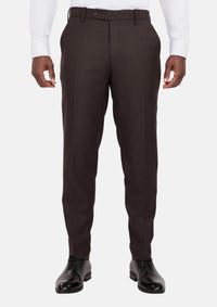 Chocolate Brown Flannel Pants - SARTORO