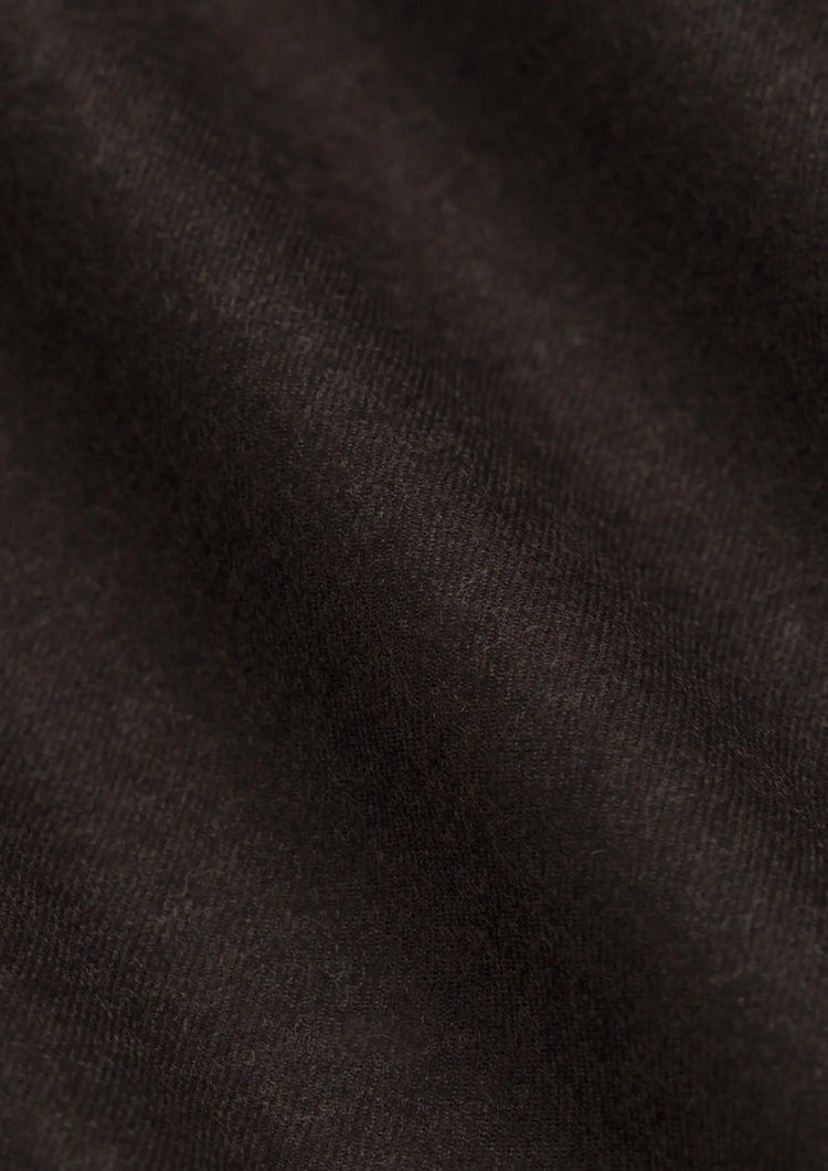 Chocolate Brown Flannel Vest - SARTORO792