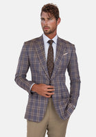 Cincinnati Lilac Checked Bamboo Jacket - SARTORO104