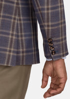 Cincinnati Lilac Checked Bamboo Jacket - SARTORO112