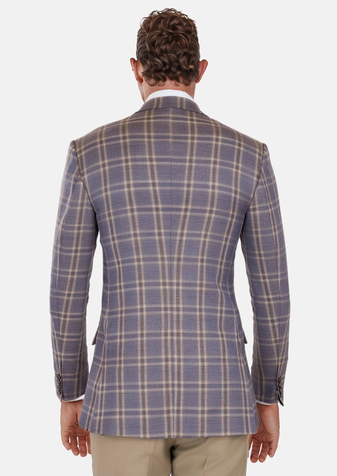 Cincinnati Lilac Checked Bamboo Jacket - SARTORO