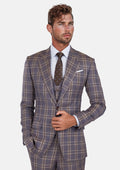 Cincinnati Lilac Checked Bamboo Suit - SARTORO