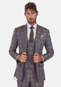 Cincinnati Lilac Checked Bamboo Suit - SARTORO