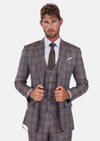 Cincinnati Lilac Checked Bamboo Suit - SARTORO920
