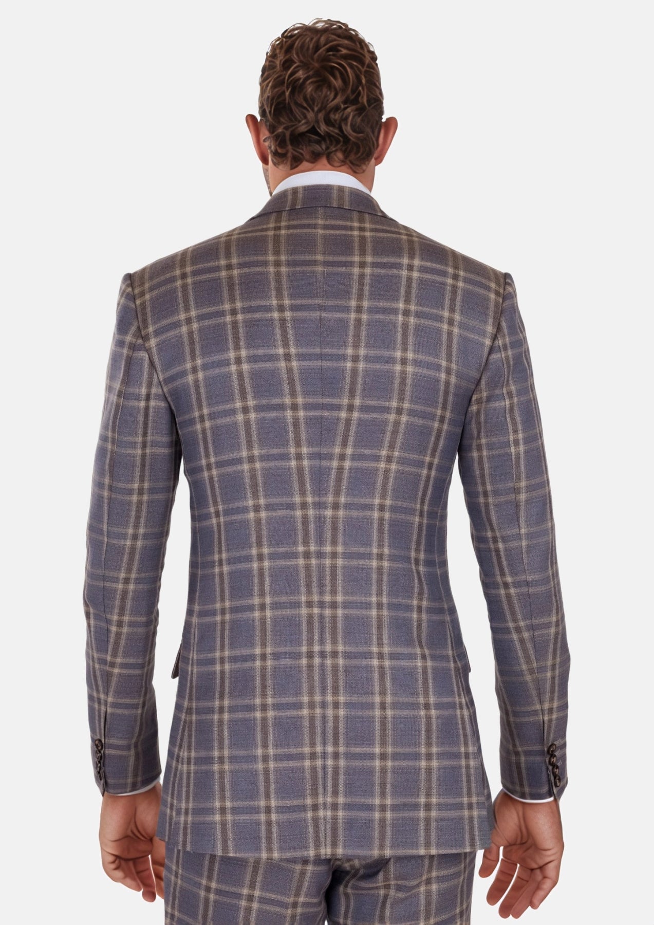 Cincinnati Lilac Checked Bamboo Suit - SARTORO