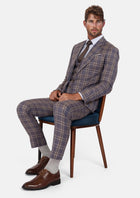 Cincinnati Lilac Checked Bamboo Suit - SARTORO92